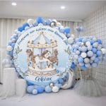 Στρογγυλή Αφίσα Βάπτισης – Καρουζέλ αγόρι - Image 2
