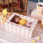 Κουτί για Cupcakes Ροζ καρό - Image 2