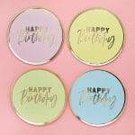 Πιάτα φαγητού Pastel Birthday (8 τεμ) - Image 2