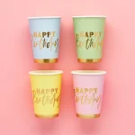 Ποτήρια πάρτυ Pastel Birthday (8 τεμ) - Image 2