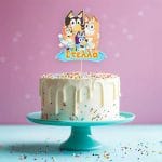 Διακοσμητικό Topper Τούρτας με όνομα - Bluey - Image 2