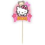 Διακοσμητικό Topper Τούρτας με όνομα - Hello Kitty
