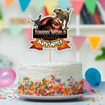 Διακοσμητικό Topper Τούρτας με όνομα - Jurassic World - Image 2