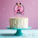 Διακοσμητικό Topper Τούρτας με όνομα - Minnie Mouse - Image 2