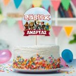 Διακοσμητικό Topper Τούρτας με όνομα - Roblox - Image 2