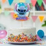 Διακοσμητικό Topper Τούρτας με όνομα - Stitch - Image 2
