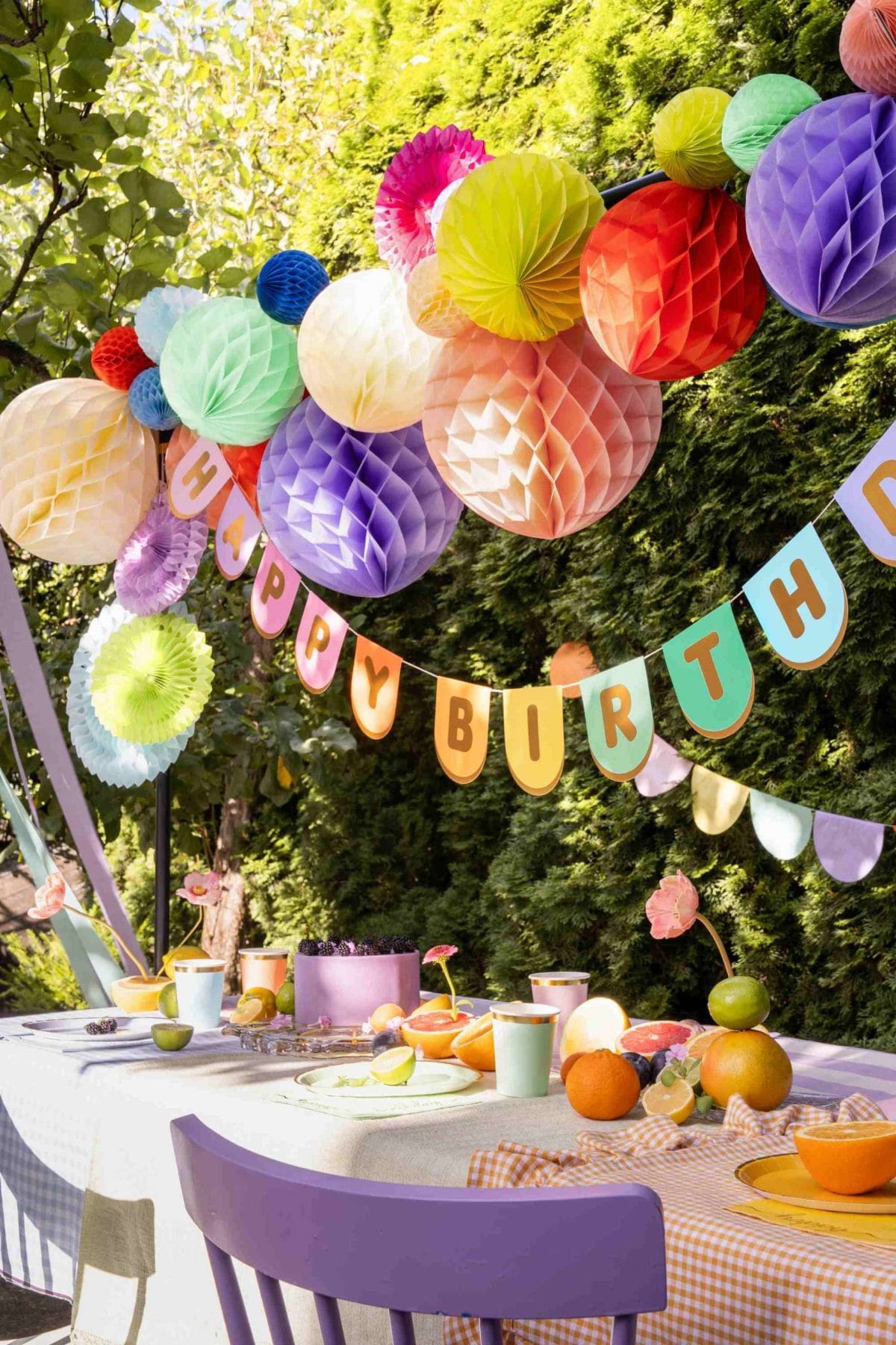Γιρλάντα Happy Birthday Colorful Mix 163cm - Image 3
