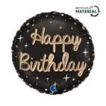 18" Μπαλόνι Happy Birthday Sparkling μεταλιζέ