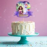 Διακοσμητικό Topper Τούρτας με όνομα - Unicorn Academy - Image 2