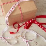 Κορδέλες Merry Christmas κόκκινο-λευκό (3 τεμ) - Image 2