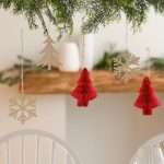 Ξύλινα Στολίδια Red Christmas (10 τεμ) - Image 3