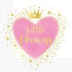 Χαρτοπετσέτες πάρτυ Little Princess (20 τεμ)