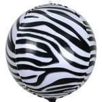 22" Μπαλόνι Animal Print Ζεβρέ 4D