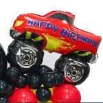 29" Μπαλόνι Αυτοκίνητο Monster Truck Happy Birthday - Image 2