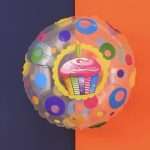 18" Μπαλόνι Διάφανο Happy Birthday Cupcake - Image 3