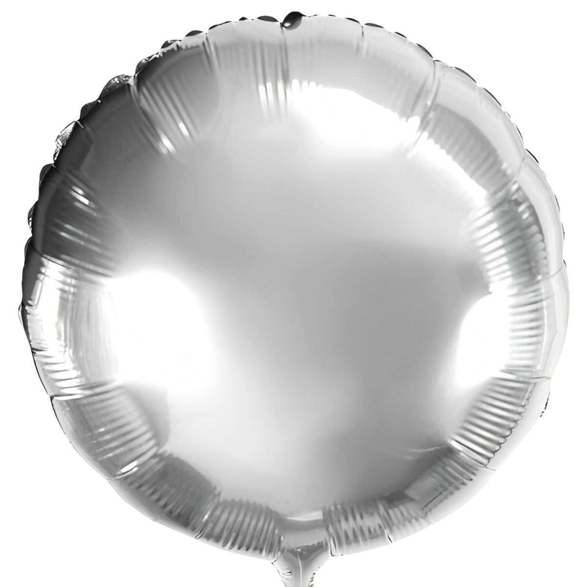 18″ Μπαλόνι Ασημί Στρογγυλό - Image 2