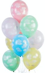 12″ Μπαλόνι τυπωμένο Συννεφάκια - Image 2