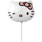 14'' Mini Shape Μπαλόνι Hello Kitty κεφάλι - Image 2