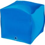 15″ Μπαλόνι μπλε 4D κύβος - Image 5
