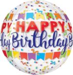 Μπαλόνι Happy Birthday banner ORBZ 40 εκ - Image 2