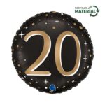 18" Μπαλόνι 20th Birthday Sparkling - Image 2