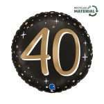 18" Μπαλόνι 40th Birthday Sparkling - Image 2