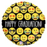 18" Μπαλόνι αποφοίτησης 'Happy Graduation' φατσούλες - Image 2