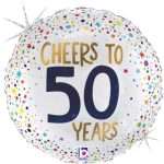 18″ Μπαλόνι Cheers To 50 Years - Image 3