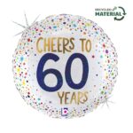 18" Μπαλόνι Cheers To 60 Years - Image 2