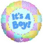 Μπαλόνι γέννησης It’s a Boy παστέλ 45 εκ - Image 2
