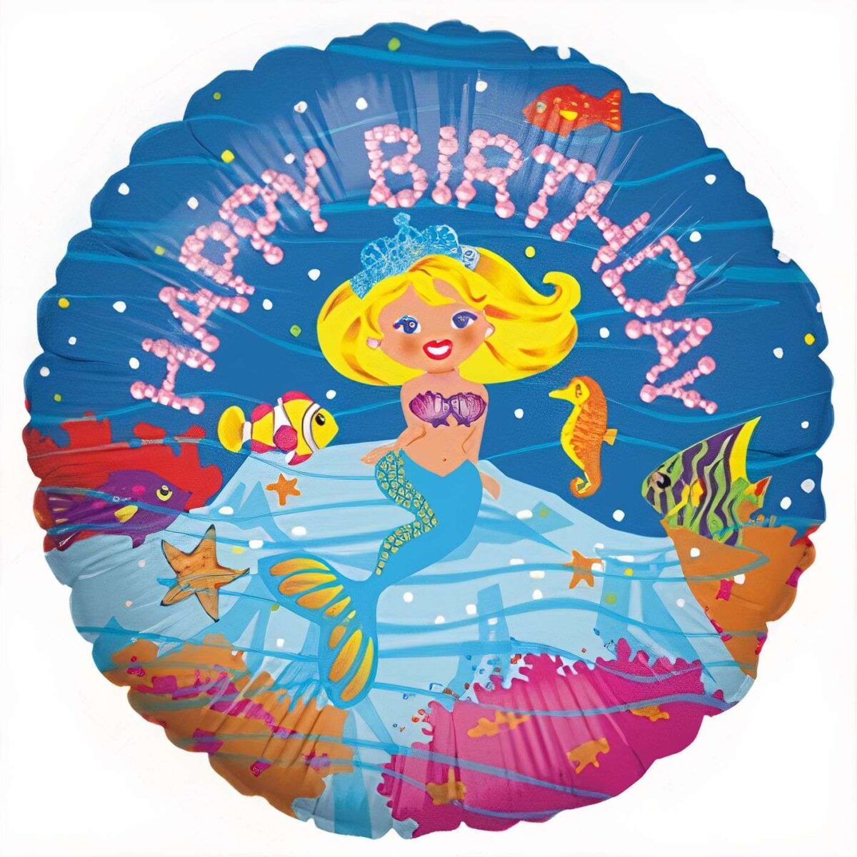 18″ Μπαλόνι Γοργόνα Happy Birthday - Image 3