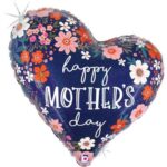 35″ Μπαλόνι Καρδιά Mother’s Day Φλοράλ - Image 6