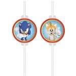 Καλαμάκια με διακοσμητικό Sonic (4 τεμ) - Image 2