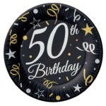 Πιάτα γλυκού 50th Birthday (6 τεμ) - Image 3
