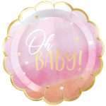 Πιάτα φαγητού Oh Baby Girl (8 τεμ) - Image 3