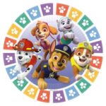 Πιάτα φαγητού Paw Patrol πατουσάκια (8 τεμ) - Image 3