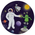 Πιάτα φαγητού Space Party (8 τεμ) - Image 3