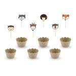 Σετ για cupcake Ζώα Δάσους Woodland (6 τεμ) - Image 8