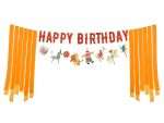 Διακοσμητικό Μπάνερ Τσίρκο "Happy Birthday" 275εκ.