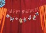Διακοσμητικό Μπάνερ Τσίρκο "Happy Birthday" 275εκ. - Image 2