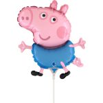 Mini Shape Μπαλόνι George το γουρουνάκι 14"