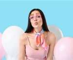 Πλαστικά ροζ Γυαλιά Kiss me - Image 2