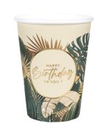 Ποτήρια Ζούγκλα "Happy Birthday To You" (10 τεμ)