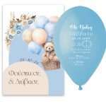 Προσκλητήριο βάπτισης μπαλόνι Baby Mickey - Image 143