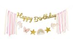 Διακοσμητικό μπάνερ Happy Birthday - Μονόκερος