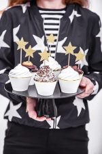 Περιτύλιγμα για cupcakes Άσπρο - Χρυσό (6 τεμ) - Image 5