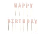 Ροζ Κεράκια Happy Birthday