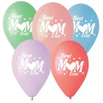 12″ Μπαλόνι τυπωμένο "Βest Mum" σε 5 χρώματα - Image 4