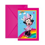 Προσκλήσεις πάρτυ Minnie με φάκελο (6 τεμ) - Image 2