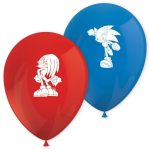 Λάτεξ μπαλόνια Sonic (8 τεμ) - Image 3